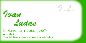 ivan ludas business card